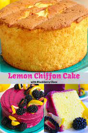 Lemon Chiffon Cake Lemon Chiffon Cake Cake Recipes Sponge Cake Recipes