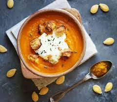 The Food Trotter Red Kuri Squash Soup With Yellow Curry Soupe De Potimarron Au Curry Jaune Red Kuri Squash Curry Food