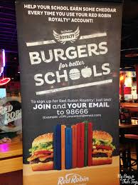 Promo code not necessary to get this offer Burgers For Better Schools At Red Robin My Boys And Their Toys