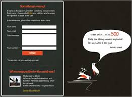 How To Create A Useful 500 Internal Server Error Page User Experience Stack Exchange