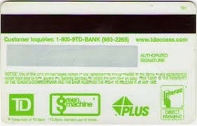 One of the best workplaces in canada. Bank Card Td Access Td Canada Trust The Toronto Dominion Bank Canada Col Ca Pl 0006