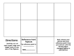 Relative Motion Reference Point Flipbook Activity Flip Book Motion Activities Reference