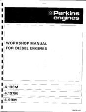 Perkins 4 108 M Manuals