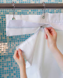 Zip Off Shower Curtain Liner