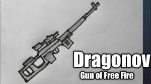 The best selection of royalty free gun vector art, graphics and stock illustrations. How To Draw Dragonov Gun Of Free Fire Drawing Dragonov Gun Very Easy Shn Best Art Youtube