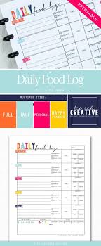 Printable Daily Food Log Is A Great Way To Keep Track Of