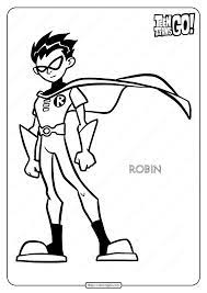 If not, let them use their imagination when coloring in day 7 of our free christmas coloring pages. Printable Teen Titans Go Robin Pdf Coloring Pages
