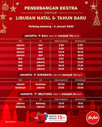 Katanya, semua tawaran tersebut tertakluk kepada adanya tiket dan harga termasuk cukai dan fi. Sajian Spesial Airasia Sambut Libur Natal Dan Tahun Baru Airasia Newsroom
