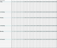 Monthly Chart Template Jsondb Me