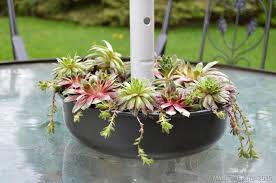 Succulent Patio Table Planter Mad In Crafts Patio Table Centerpiece Patio Table Decor Round Patio Table
