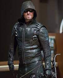 Green Arrow Season 5 Jacket Arrow Green Arrow Green Arrow Cosplay Leather Jacket With Hood