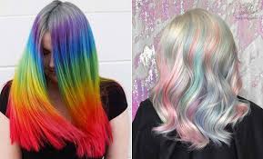 Ice blonde rainbow hair is just what it sounds like: 23 Rainbow Hair Ideas For A Bold Change Up Stayglam