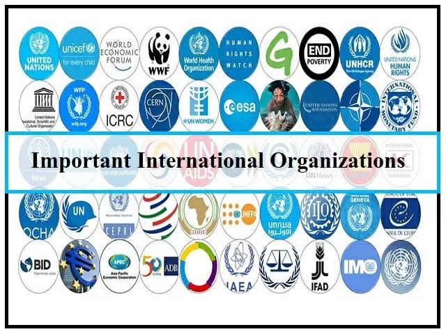 list of prominent international organisations and their headquarters.