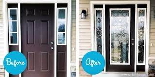 Stained glass insert or replacement for cabinet door leaded edges. Transformationtuesday Front Door Makeover Front Door Makeover Front Door Decorative Door Glass