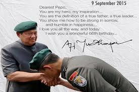 Selamat ya untuk kelahiran anaknya yang ke …., semoga kelak tumbuh menjadi anak yang sehat, cerdas, dan membanggakan bayi yang telah lahir merupakan sebuah karunia tuhan yang diberikan kepadamu. Ini Surat Ucapan Ulang Tahun Agus Yudhoyono Untuk Sang Ayah Merahputih