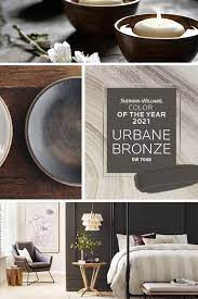 Set The Mood With The Sherwin Williams 2021 Color Of The Year Urbane Bronze Sw 7048 Color Of The Year Paint Colors For Home Paint Color Inspiration