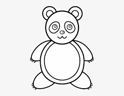 Cute panda bear coloring pages. Fashionable Outline Of Panda Giant Red Black And White Valentine Teddy Bear Coloring Pages Free Transparent Png Download Pngkey