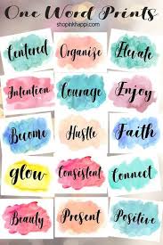 One Word Prints In 2020 One Word Quotes One Word Inspiration Hand Lettering Art