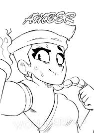 Every day new 3d models from all over the world. Awesome Amber Brawl Stars Coloring Page Free Printable Coloring Pages For Kids