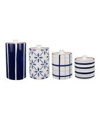 5 out of 5 stars. Blue White Ceramic Canister Set Of Four Best Price And Reviews Zulily