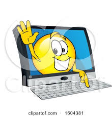 Clipart of a Smiley Emoji School Mascot Character Emerging from a ...