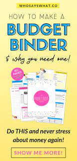 How To Make A Budget Binder Diy Style Who Says What Making A Budget Budgeting Budget Binder