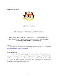 Surat pekeliling am bilangan 1 tahun 2014 : Pekeliling Perkhidmatan Bilangan 7 Tahun 2017