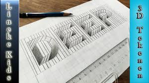 3d Tekening Gat Letters Tekenen Makkelijk Voor Beginners Tekenen 3d Tekeningen Letteren