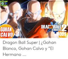 The greatest warriors from across all of the universes are gathered at the. Dragonball Gohan Calvo Xenoverse E Dragon Ball Super Gohan Blanco Gohan Calvo Y El Hermano Dragonball Meme On Me Me