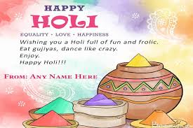 Happy holi whatsapp status 2020 holi song 2020,holi wishes 2020,2020 holi wishes,happy holi greetings 2020,holi greetings. Happy Holi Wishes Card With Name Editor