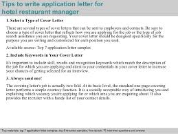 Of application letter hotels a look at our example of application letter for your own job application letter ojt accounting. Hotel Restaurant Manager Application Letter