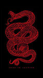Wallpaper Red Black Snake Love In Caution Snake Wallpaper Red Aesthetic Grunge Red Aesthetic