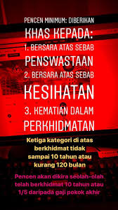 Persaraan atas sebab kepentingan negara cemerlang bersetuju dengan syarat disyurkan bersara jika. Info Pencen 101 Bahagian Pasca Perkhidmatan Pencen Facebook