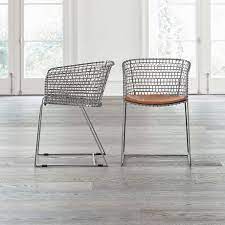 Tig indoor/outdoor white metal dining chair + reviews | crate and barrel. Tig Metal Barrel Dining Chair Reviews Crate And Barrel