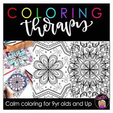 Choose your favorite coloring page and color it in bright colors. Color Therapy Pages Worksheets Teaching Resources Tpt