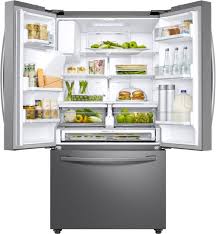 Samsung makes multiple home products, including smart vacuums, kitchen appliances and laundry appliances, including. Customer Reviews Samsung 22 6 Cu Ft French Door Counter Depth Fingerprint Resistant Refrigerator With Coolselect Pantry Stainless Steel Rf23r6201sr Best Buy