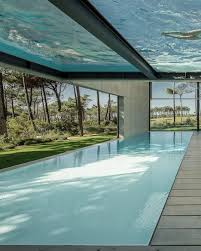 La Grande Table And Le Banc At Wall House Guedes Cruz Architect Architect Pool Designs House