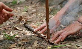 Using sinew, cordage, or paracord attach a sharp rock or arrow to the end of a hardwood stick. How To Start A Fire Without Matches 11 Methods Greenbelly Meals