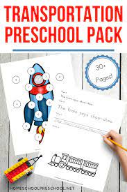 It's a simple and fun way to work on counting, visual scanning, and graphing practice! Free 40 Page Preschool Transportation Theme Printables