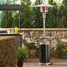 Garden Treasures 41 000 Btu 2 Tone Black Stainless Steel Floorstanding Liquid Propane Patio Heater Lowes Com Patio Propane Patio Heater Patio Heater