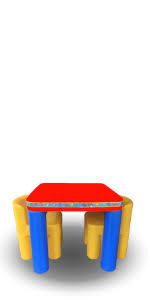 Little tikes classic table and chairs set. Amazon Com Little Tikes Bright N Bold Table Chairs Green Blue Toys Games