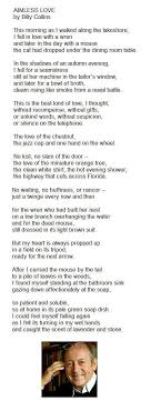 Aimless Love Billy Collins Billy Collins Collins Poems