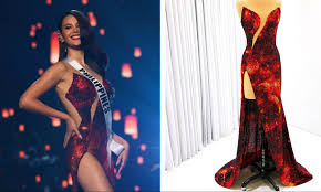 Miss philippines catriona gray in her evening gown during the miss universe 2018 preliminary round in bangkok, thailand, december 13, 2018. Filipino Designs Miss Universe S Volcano Inspired Gownthe Gown That Miss Universe Catriona Gray Wore Was Inspired By The Iconic Mayon Volcano In Gray S Hometown Of Albay Bicol In The Philippines Nestia