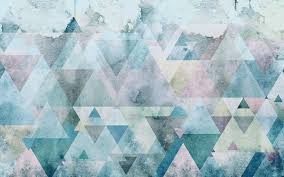 Vliestapete Triangles Blue P018a Vd4 Von Komar