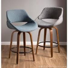 Lumisource Fabrico 26 In Walnut And Blue Swivel Counter Stool B26 Fbco Wl Bu The Home Depot Swivel Bar Stools Swivel Counter Stools Counter Height Bar Stools