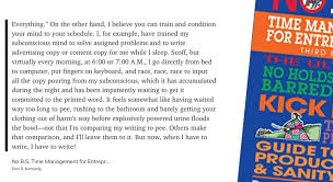 Dan Kennedy x Rian Doris: write when you first wake up