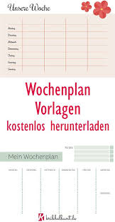 Wochenplan Vorlage Zum Herunterladen Kostenlos In 5 Designs In 2020 Wochenplan Vorlage Wochen Planer Wochenplan Zum Ausdrucken