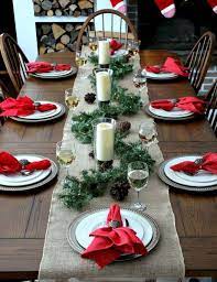 You've got the menu set, caterer lined up (or maybe a potluck), and music and décor selected. 21 Diy Christmas Decor Ideas For The Home Christmas Table Christmas Table Decorations Christmas Table Decorations Centerpiece