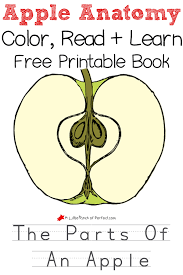 The Parts Of An Apple Color Read And Learn Free Printable Book Printable Books Kindergarten Worksheets Apple Life Cycle