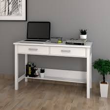 That's why we have a wide range of tables in different shapes, colors and materials, to make sure. Carren 4ft Study Desk Console Table White Furnituredirect Com My